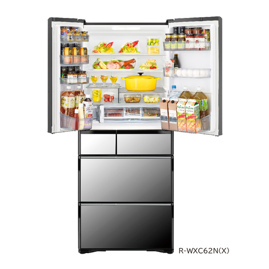 標準設置対応付】日立 冷蔵庫（615L・フレンチドア） 6ドア クリスタル