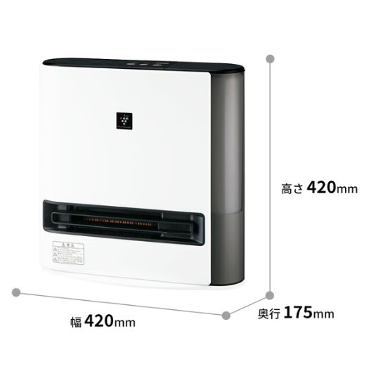 シャープ】HX-PK12-W 加湿セラミックヒーター プラズマクラスター7000