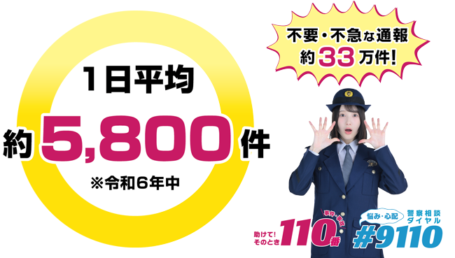 警察相談ダイヤル#9110 警視庁