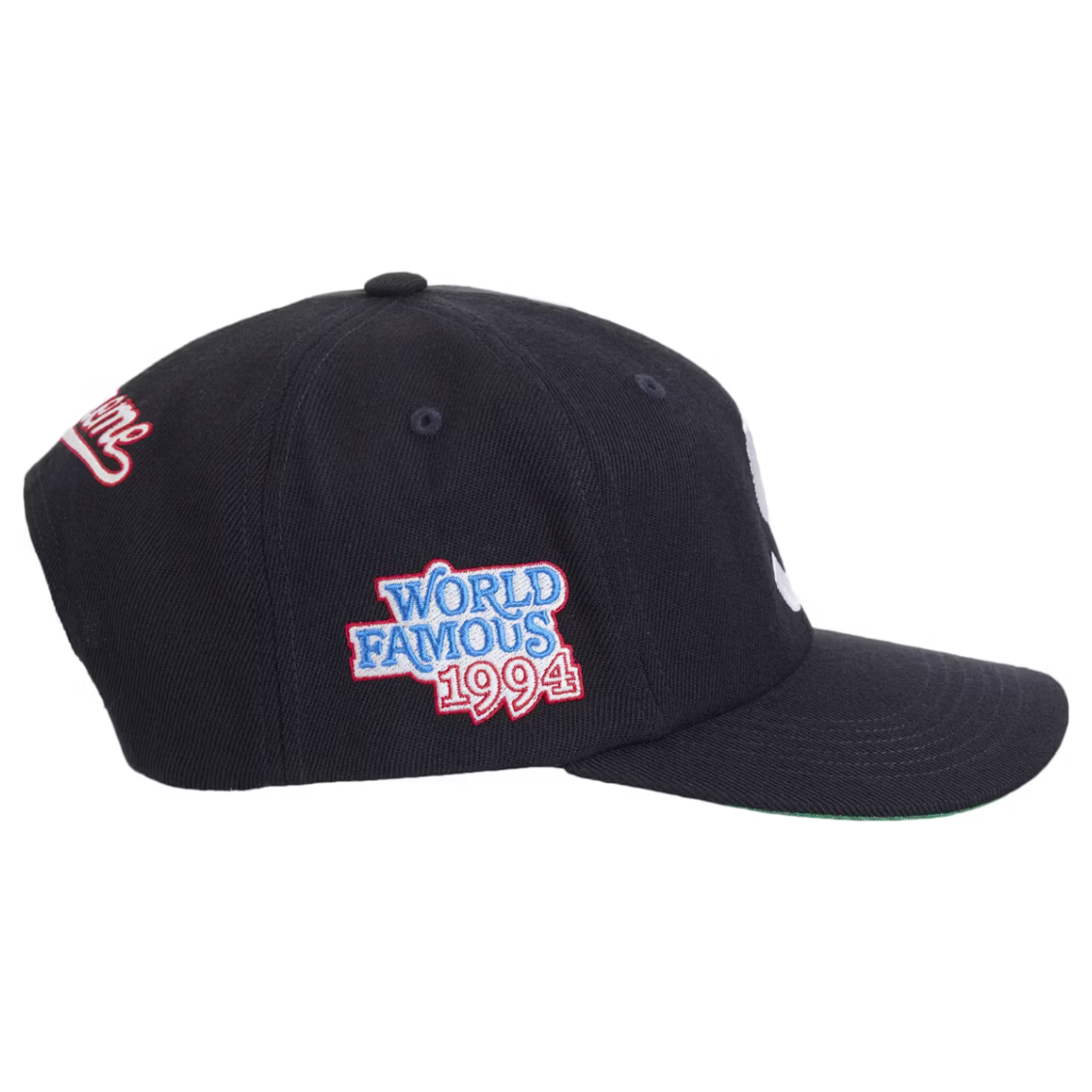 Supreme World Famous S Logo 6-Panel Navy | Supreme | KershKicks