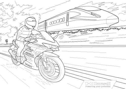 カワサキぬりえ / カワサキワールド