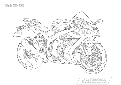 カワサキぬりえ / カワサキワールド