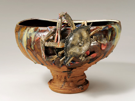 備前菱口耳付花入｜吉兆庵美術館