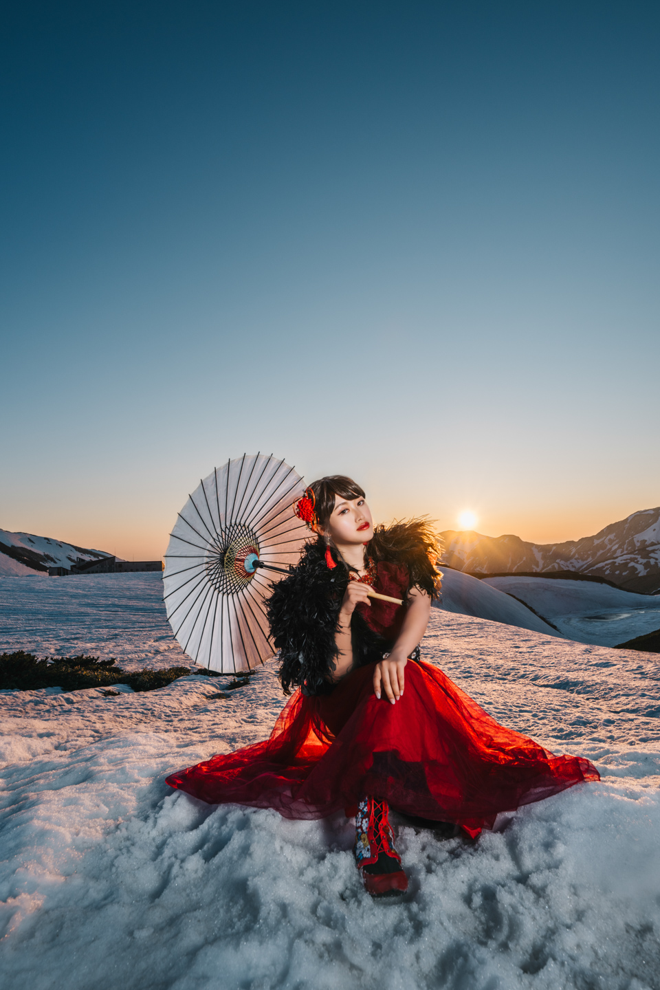 雪の中でのセルフポートレート撮影のコツ｜Rinaty | ShaSha