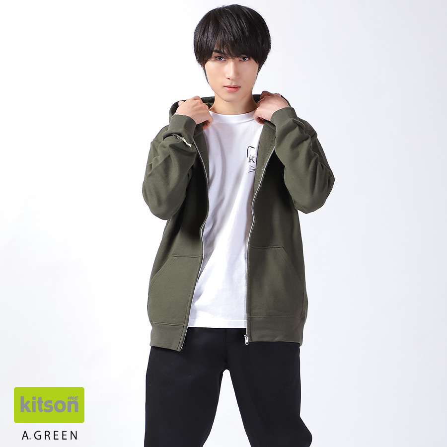 飯島颯 × Kitson me コラボZIPパーカー