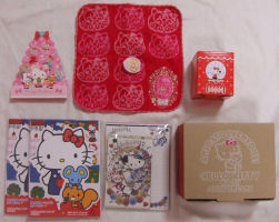 台湾で買ってきた箸3膳セット、ご当地キティちゃん12個