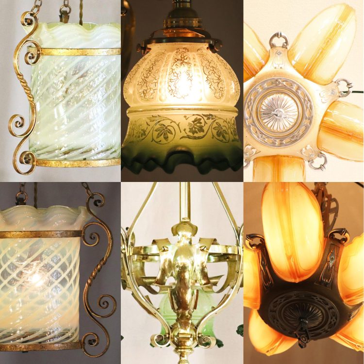 ヴィクトリアン/アール・ヌーボー/アール・デコ様式の吊り照明 | キヤ