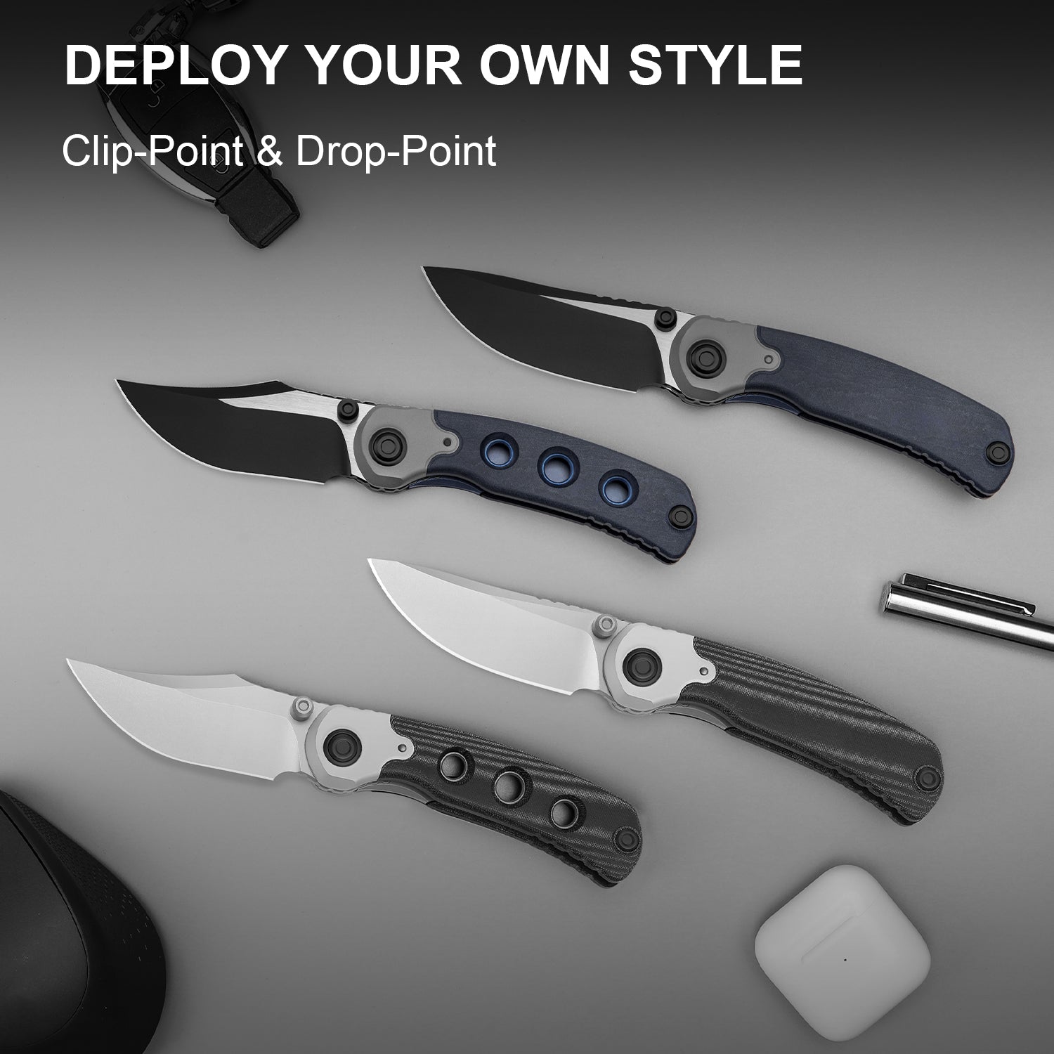 PIONEER 3.2 inch Nitro-V Aluminum & Micarta ZX-FK03A3-Kizer