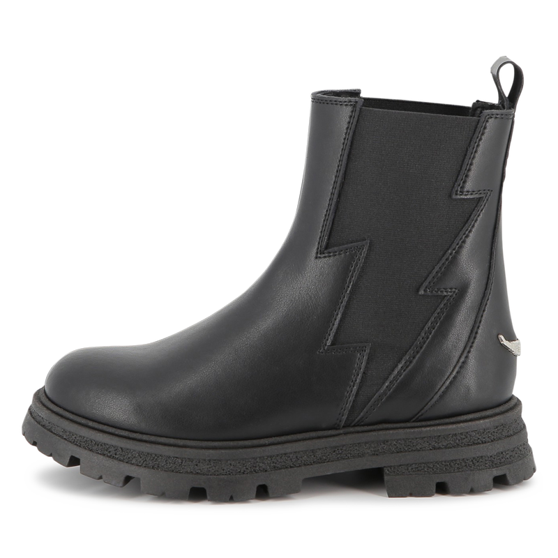 ZADIG & VOLTAIRE Cowhide leather Chelsea boots for GIRL | Kids around