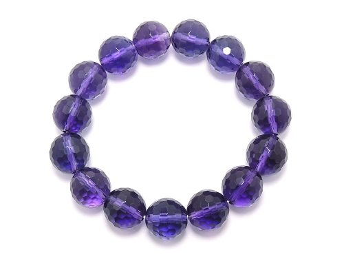 パワーストーンブレスレット アメジスト(128面カット)(2月誕生石)12