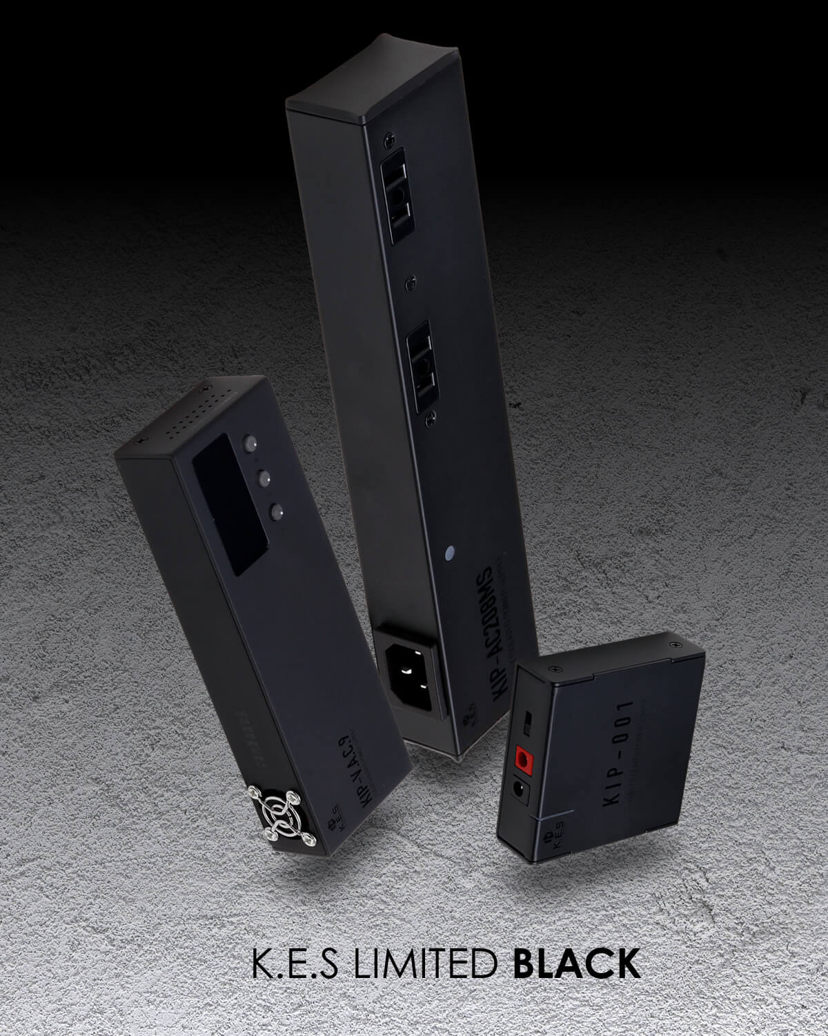 K.E.Sの大定番パワーサプライ3モデルにオールブラックの限定仕様が登場