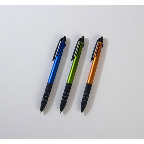 タッチペン付3色ボールペン(NI-SC-1804)｜オリジナル名入れノベルティ