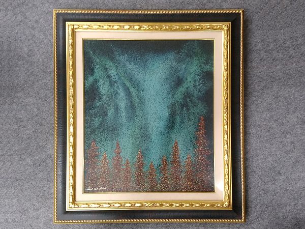 千葉県柏市にて、尺八、柴田祐作の水彩画、萄雅彦の油彩画、リトグラフ