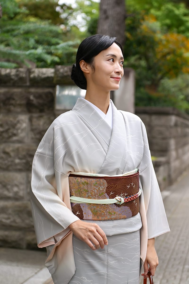 帯5912】龍村平蔵製 本袋帯 潤朱色 銘「歌集重之錦」 – 銀座きもの青木