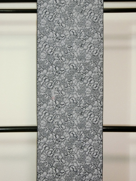 伊勢型小紋 重要無形文化財伊勢型紙人間国宝南部芳松彫刻 瓢箪に駒大