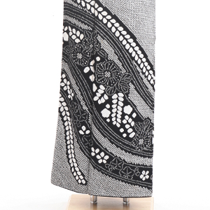 正絹 付下げ・訪問着レンタル 150001 黒総絞り 藤の花