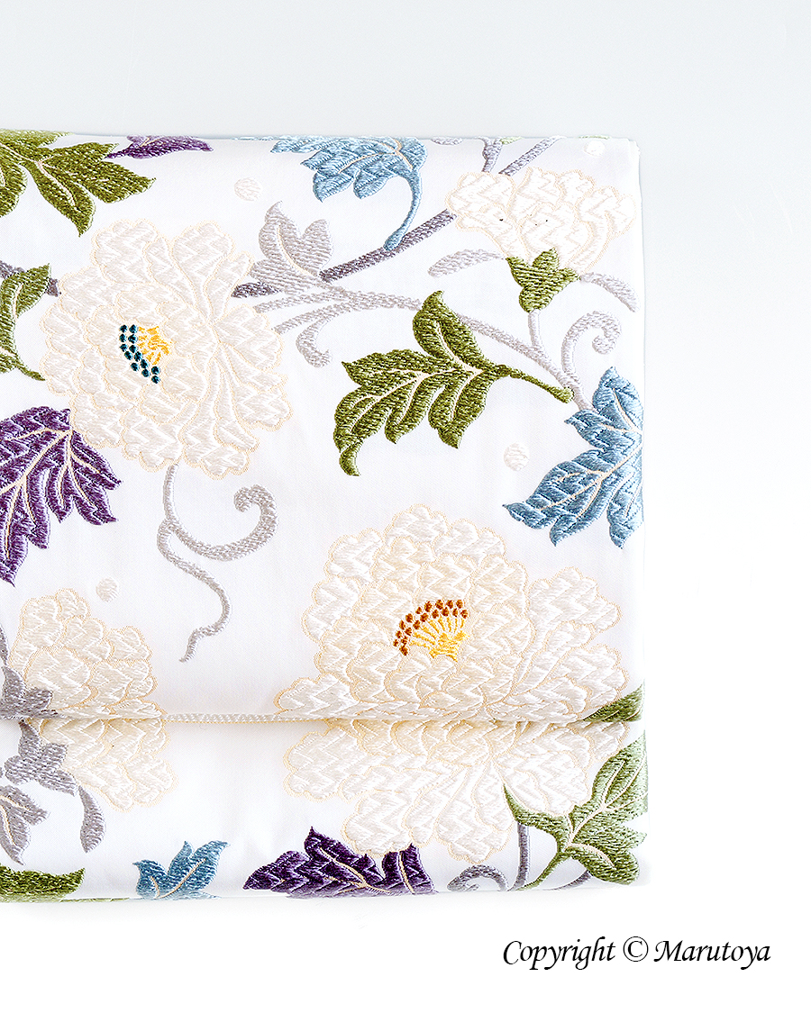 織文意匠鈴木：唐織錦『大牡丹唐花文様』袋帯 – 創作着物と帯の専門店