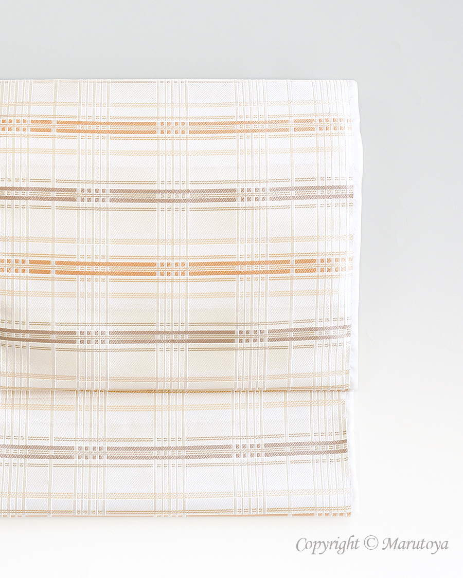 美術工芸 啓： 九寸名古屋帯『錦熨斗目』 – 創作着物と帯の専門店 Marutoya