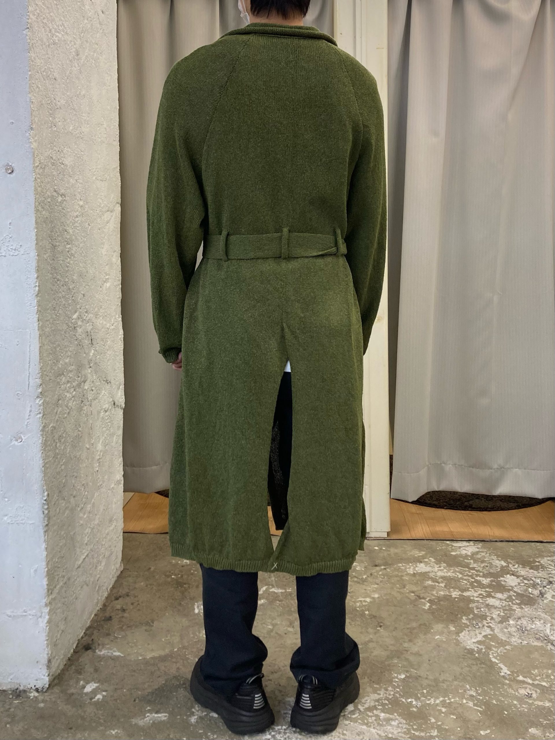 Kota Gushiken】「Knitted Washi Trench Coat」 ニットトレンチコート