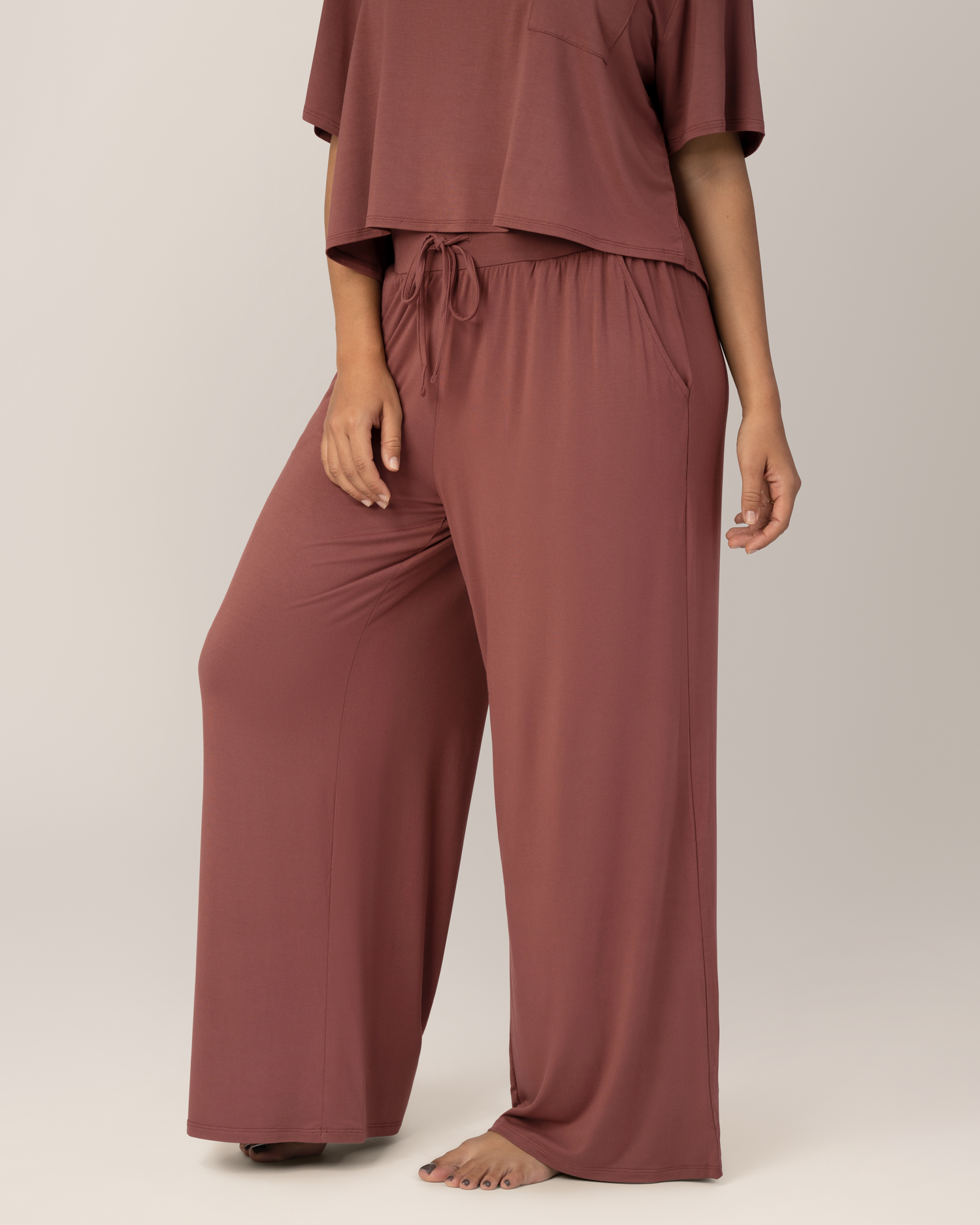 Aria Bamboo Casual Lounge Pant | Redwood - Kindred Bravely