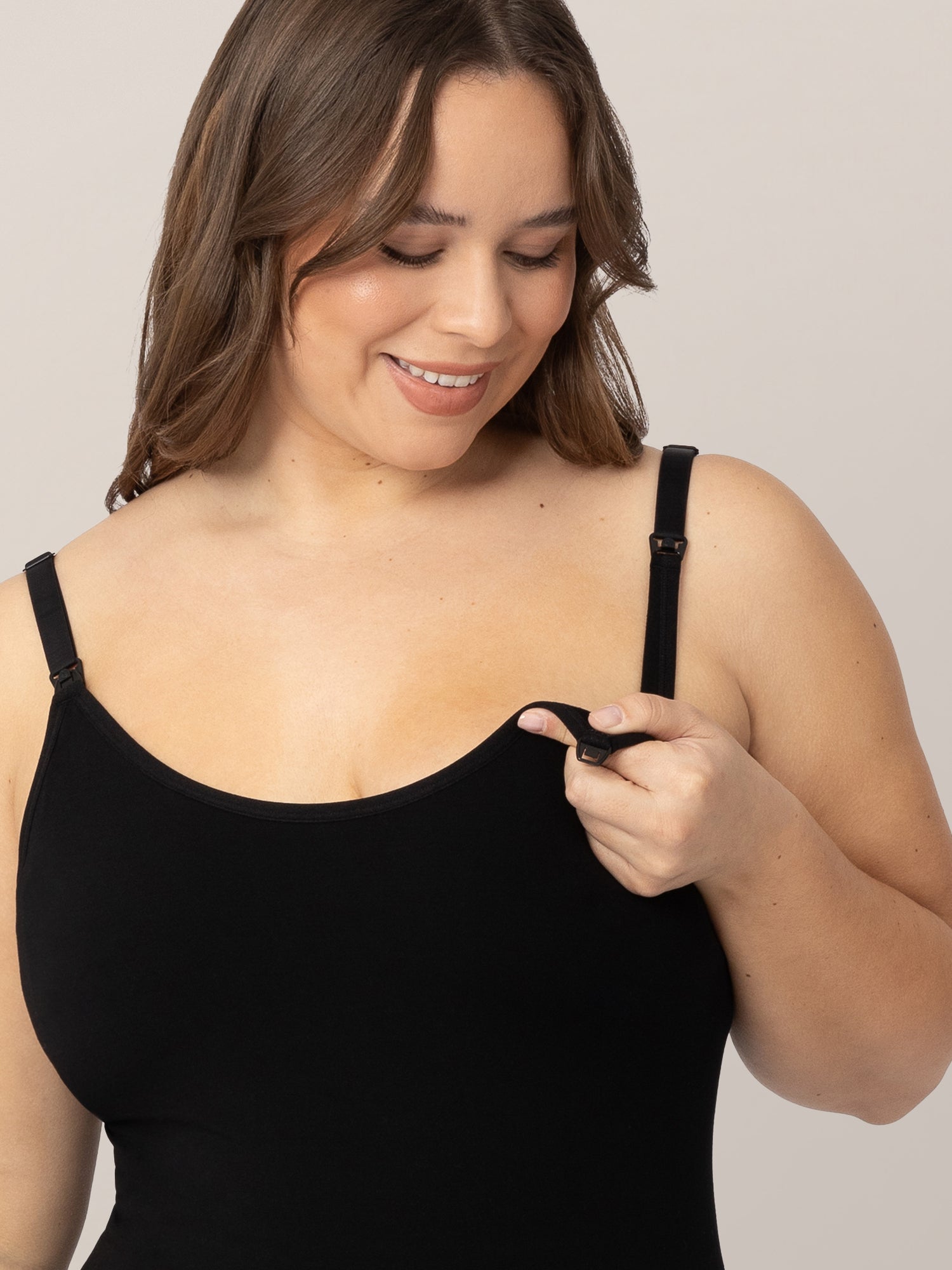 Sublime® Bamboo Maternity & Nursing Camisole | Black - Kindred Bravely