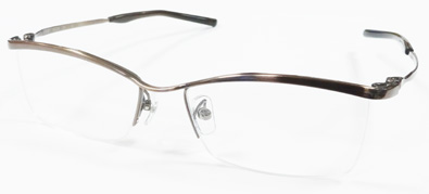 999.9(フォーナインズ)メタルブロウメガネフレームS-808T カラー8