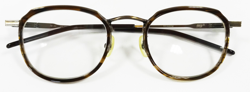 999'9(フォーナインズ)ミックスメガネフレーム M-44 カラー6903 ダーク