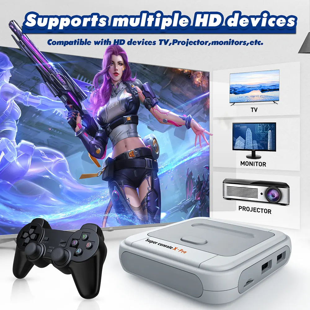 Super Console X Pro | Console With Built-In Games - Kinhank