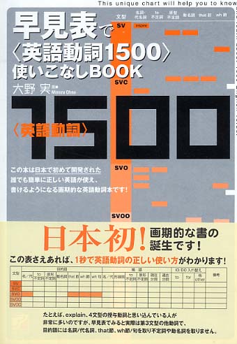 早見表で〈英語動詞1500〉使いこなしbook / 大野 実【著