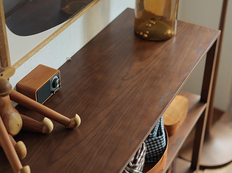 オープンシェルフ form（フォーム）ブラウン 90cm｜北欧・ヴィンテージ