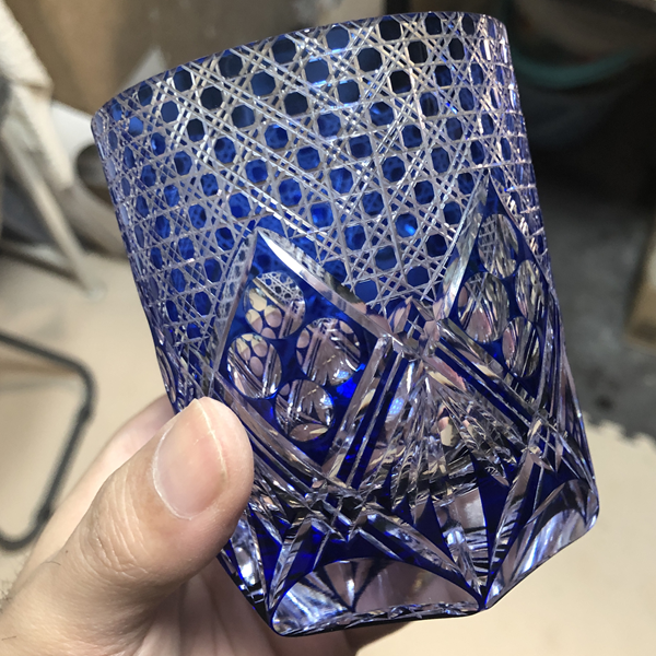 幻の八角籠目 - 切子工房 箴光