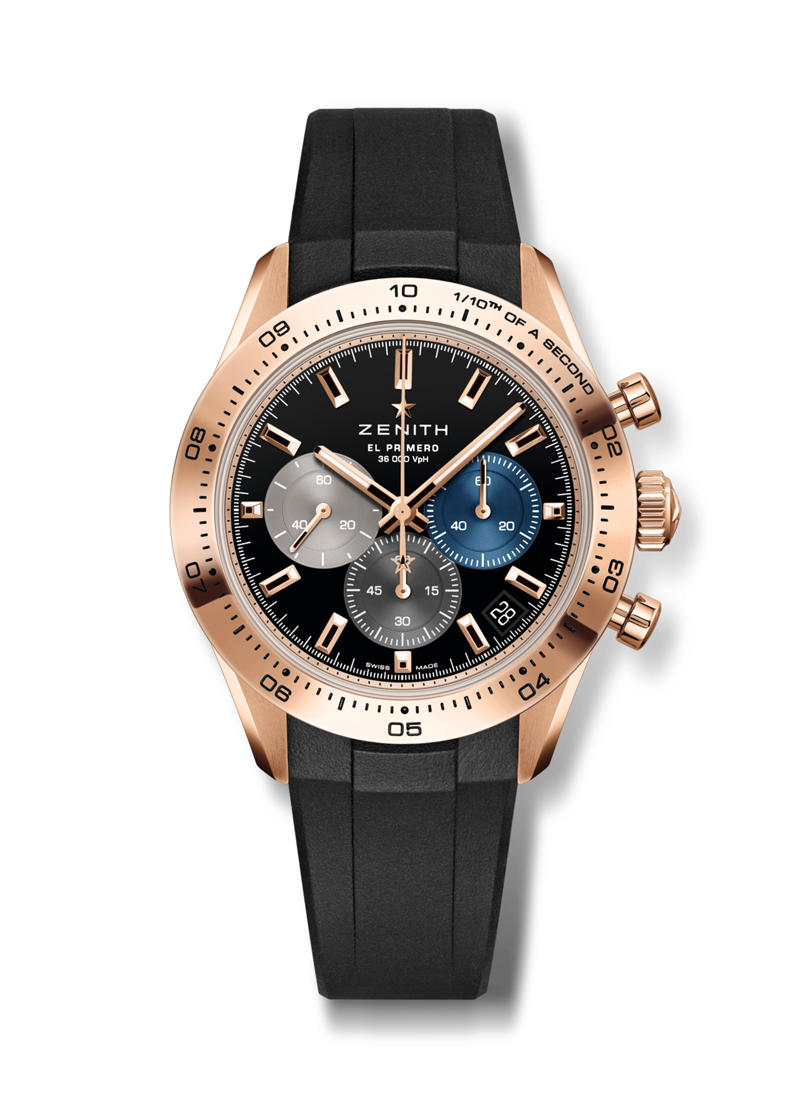 クロノマスタースポーツラバーベルト18.3101.3600/21.R951｜ゼニス