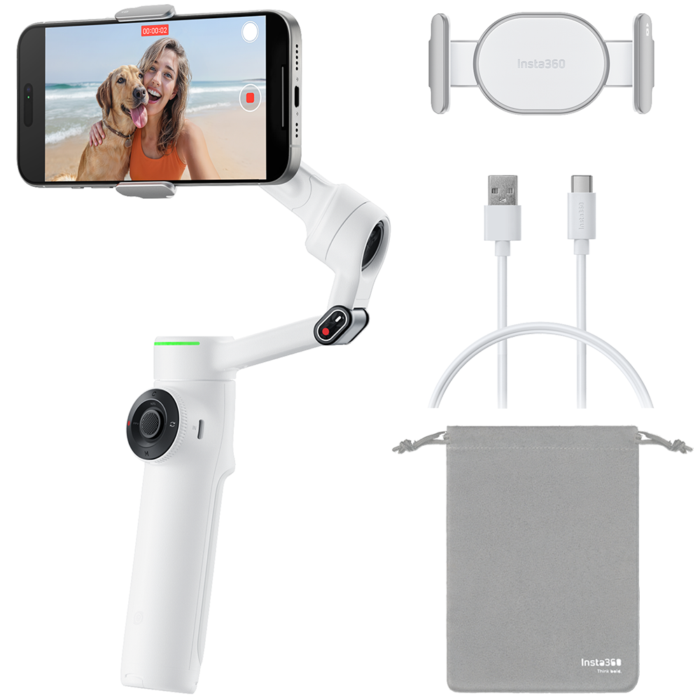 Insta360 Flow 2 Pro Smartphone Gimbal Stabilizer (White) Fiyatı ve