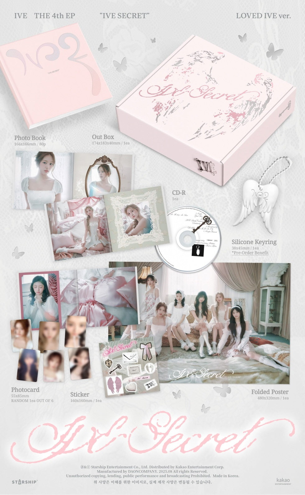 IVE - [IVE SECRET] 4th Mini Album LOVED IVE (Limited) Version