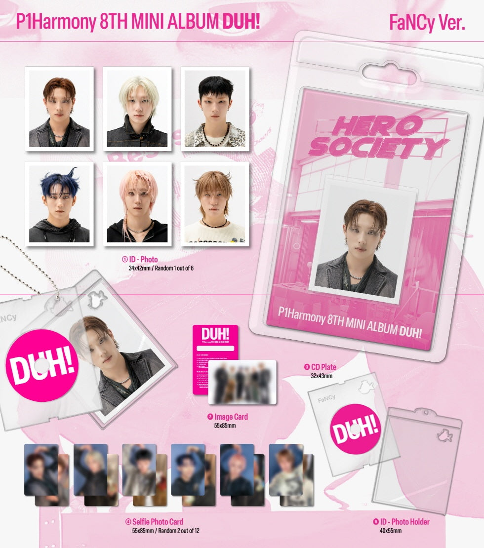 P1HARMONY - [DUH!] 8th Mini Album FaNCy 6 Version SET – kpopalbums.com