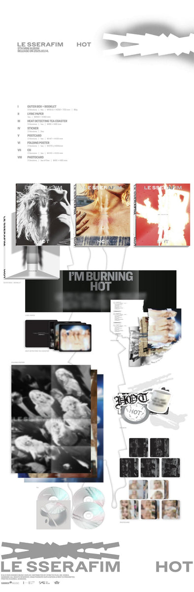 LE SSERAFIM - [HOT] 5th Mini Album Vol.3 Version – kpopalbums.com