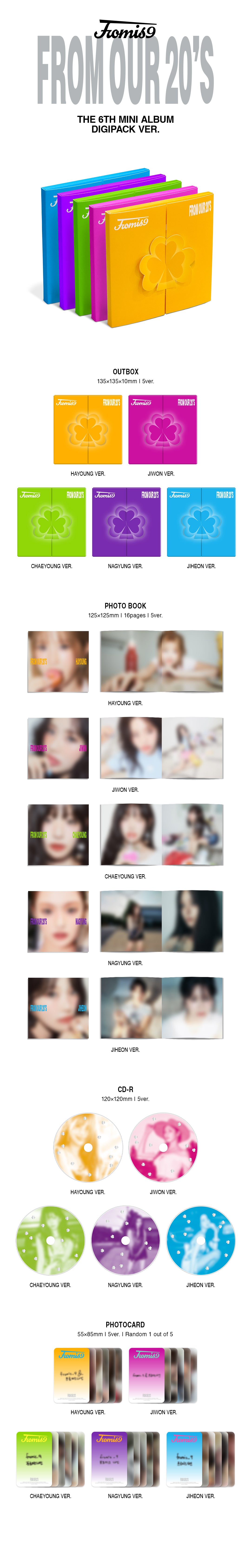 fromis_9 - [FROM OUR 20's] 6th Mini Album DIGIPACK JIHEON Version