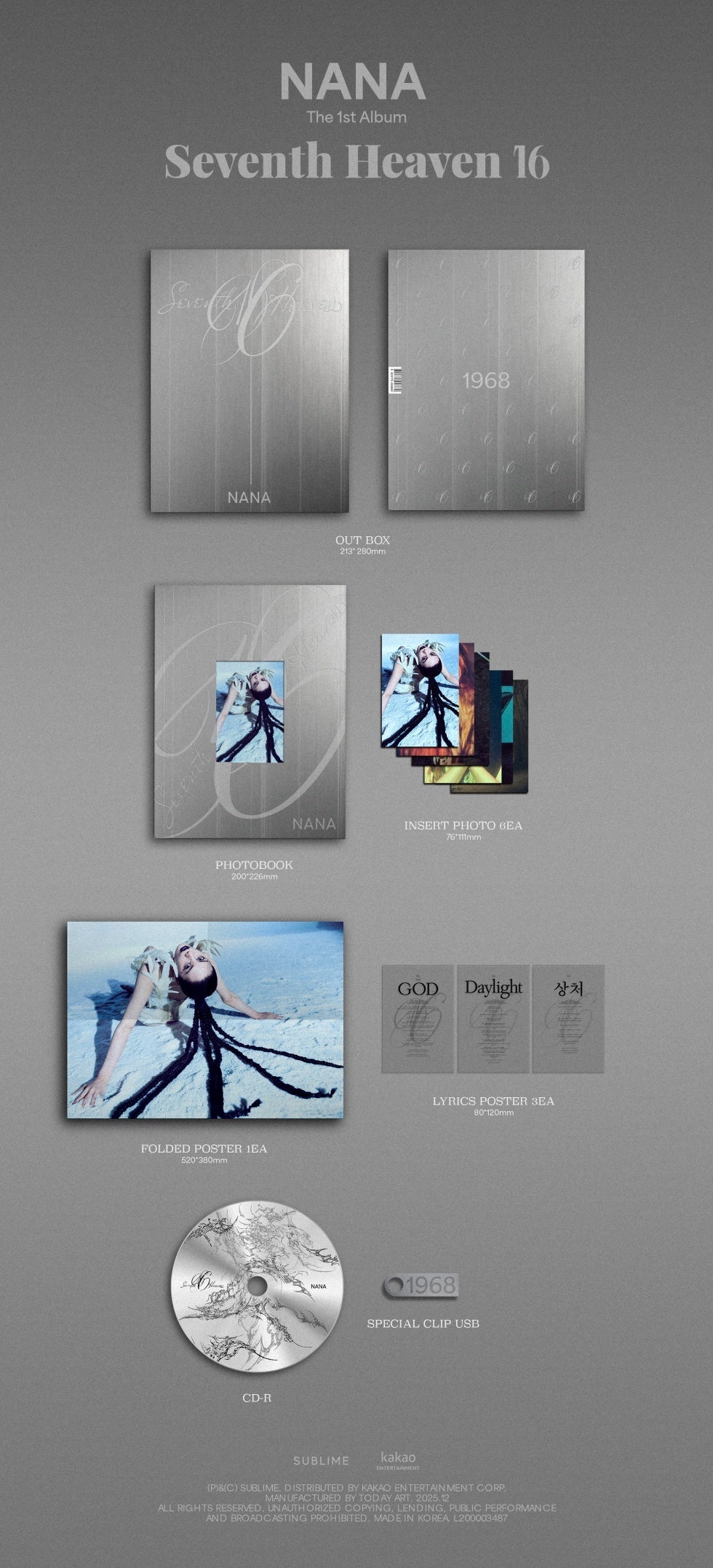 NANA - [SEVENTH HEAVEN 16] 1st Single Album – kpopalbums.com