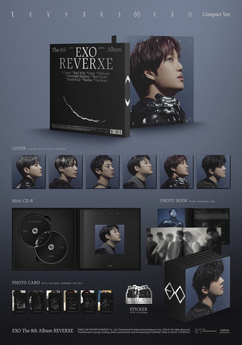 EXO - [REVERXE] 8th Album COMPACT 6 Version SET – kpopalbums.com