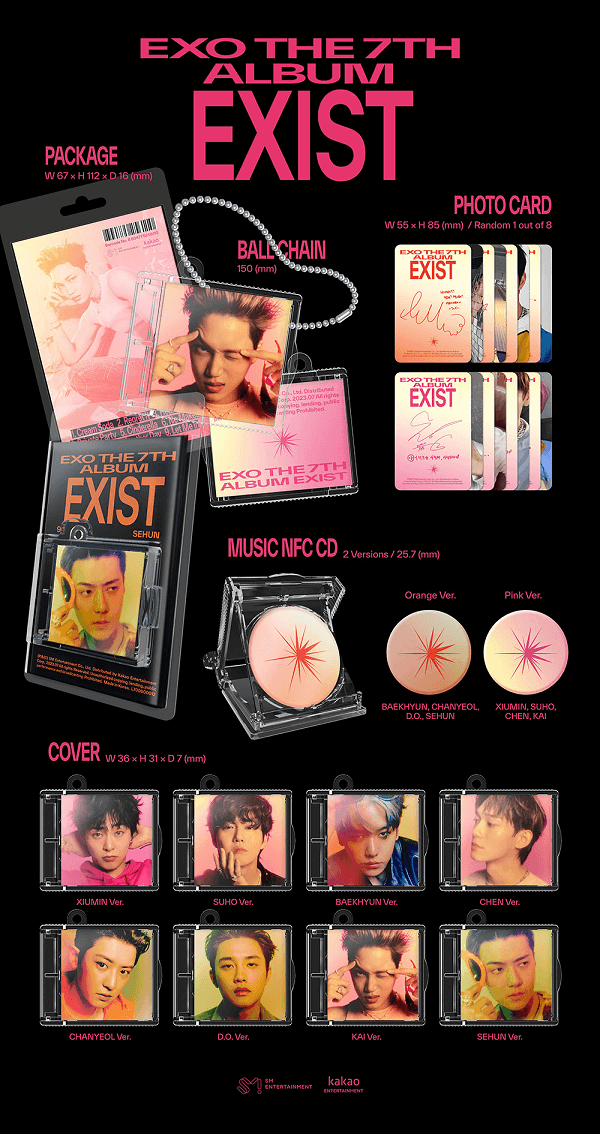 EXO 7TH STUDIO ALBUM EXIST SMINI VER - Kpop USA