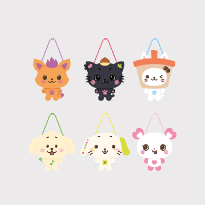 NCT WISH [LET'S GO STEADY] OFFICIAL MD CHARACTER ACRYLIC KEYRING