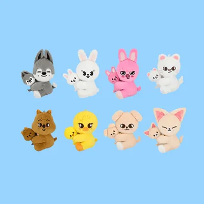 STRAY KIDS DOMINATE CELEBRATE OFFICIAL MD [SKZOO MAGNET PLUSH SET