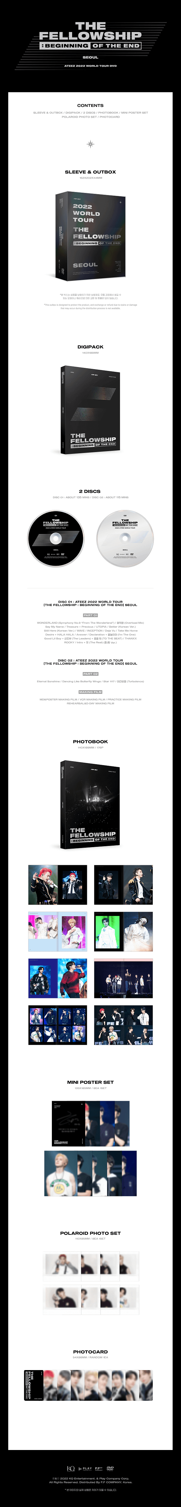 ATEEZ THE FELLOWSHIP : BEGINNING OF THE END SEOUL DVD - Kpop USA