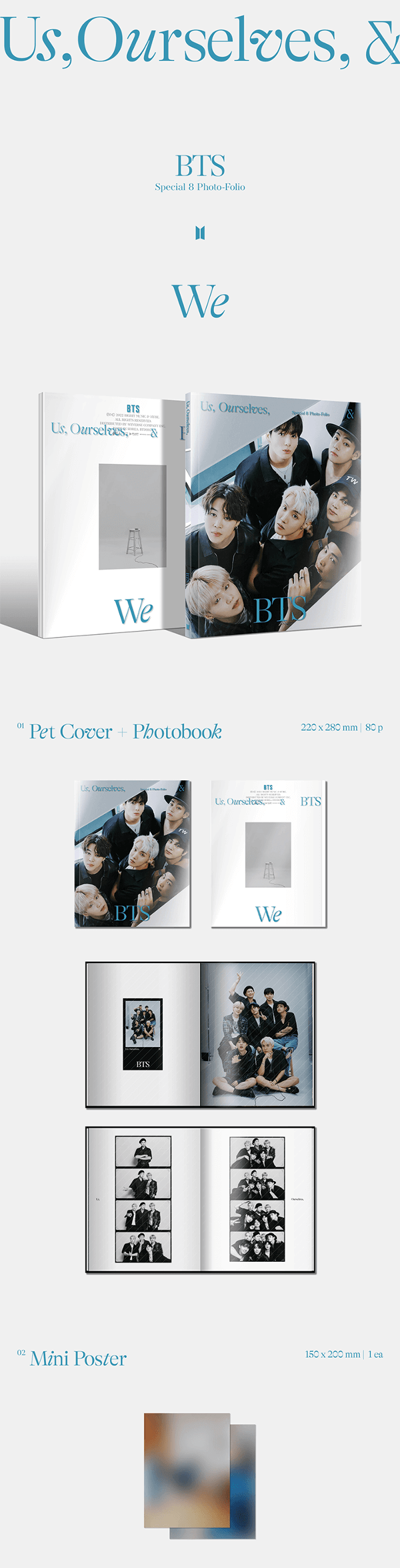 BTS SPECIAL 8 PHOTO-FOLIO US, OURSELVES, AND BTS 'WE' - Kpop USA