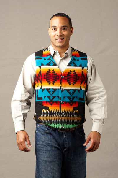 Kraffs Wool Vest, Chief Joseph Black – Kraffs Clothing