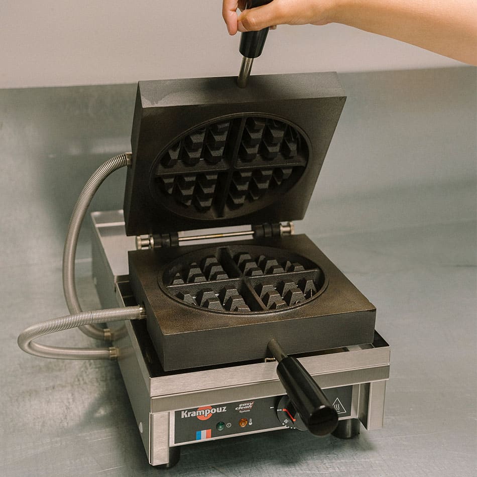 Krampouz ダブルワッフルメーカー easy clean System Krampouz
