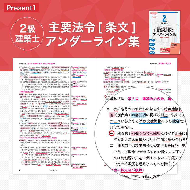 建築士プレゼント一覧｜建築士試験の合格を目指すなら日建学院