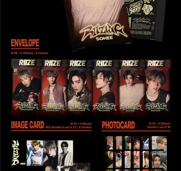 RIIZE 1st Mini Album RIIZING Photo Pack Version (6 Versions