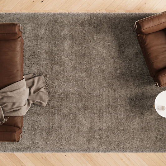 mikanueverydaybag shaggy cotton rug