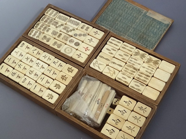 古い麻雀牌（木箱入り）をお譲り頂きました｜くまねこ堂